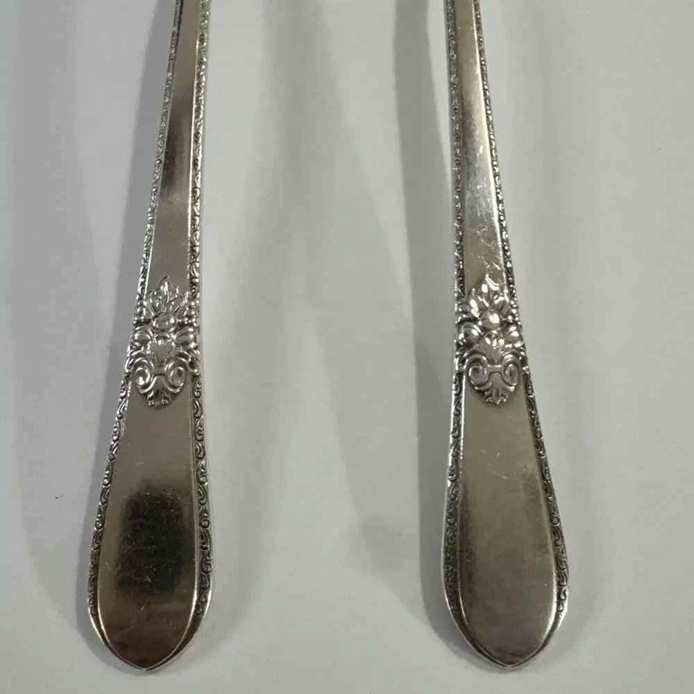 2 Vintage Serving Spoons - Rogers Bros 1847 Adoration IS